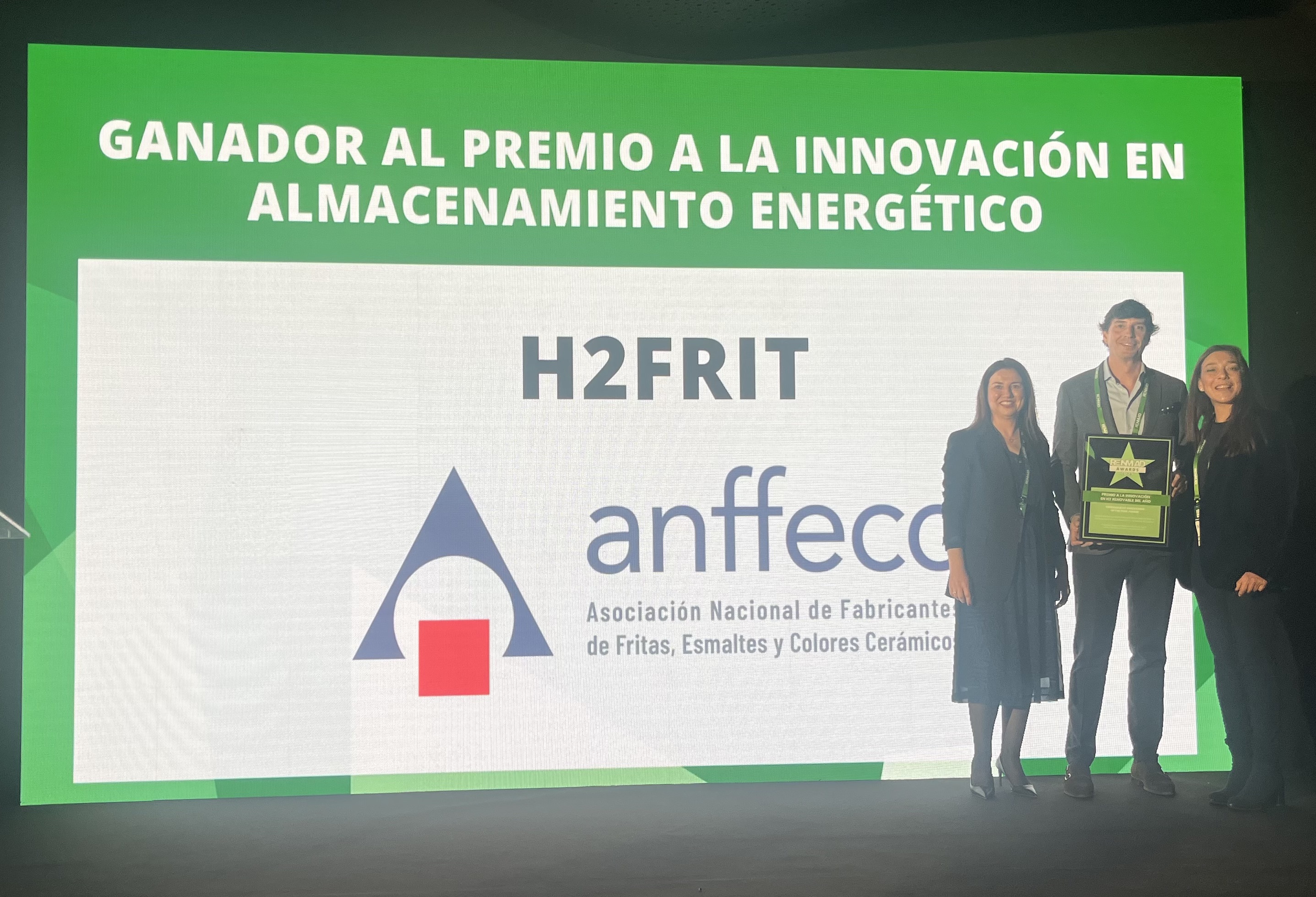 Imagen de H2frit de ANFFECC, ganador del Premio RENMAD a la Innovación en H2